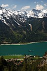 23 Pohlad na Buchau a jazero Achensee s vyletnou lodkou